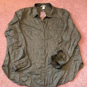 New with tags H&M Linen top, Sz L (10)